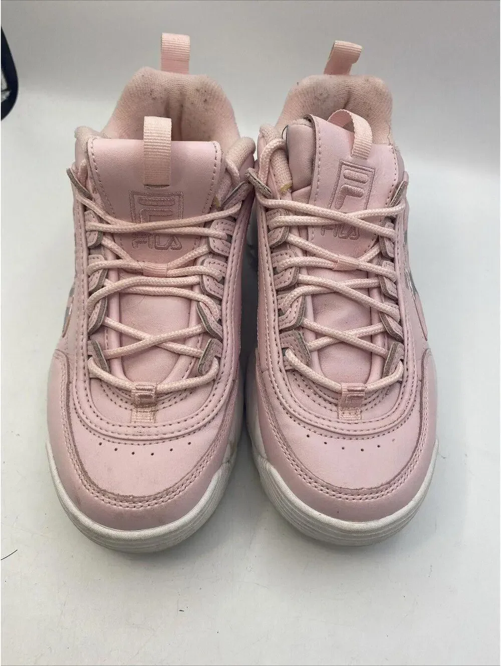Fila Fila Disruptor II Pink Trainers Shoes UK 5.5 EU38 Girls Sneakers